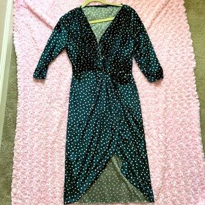 Zara velvet dress/great for breastfeeding moms!